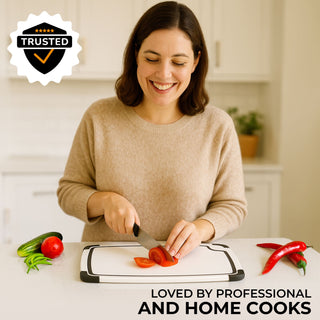 3-Piece Premium Pine Wood Fiber Cutting Board Set – Non-Slip, Double-Sided, Eco-Friendly – Small, Medium & Large Kitchen Boards