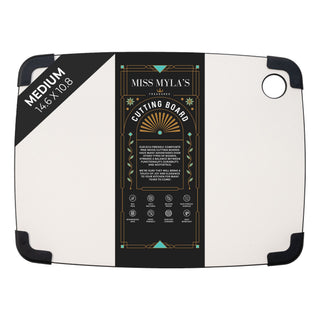 Medium Wood Cutting Board 10.8” x 14.6” – BPA-Free, Non-Slip, Dishwasher Safe, Eco-Friendly Chopping Board