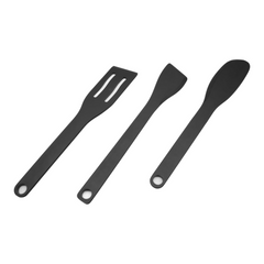 3-Piece Eco-Friendly Kitchen Utensil Set – Pine Wood Composite Cooking Tools with Reusable Canvas Storage Bag