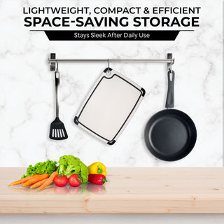 Pine Wood Composite Cutting Board & Kitchen Tools Set | Scratch Resistant, Dishwasher Safe, Knife-Friendly, with Juice Groove & Canvas Bag | Food Prep & Cooking Essentials | Bundle